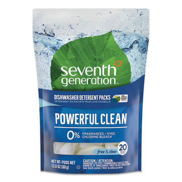 Seventh Generation® Natural Dishwasher Detergent Concentrated Packs, 20-pack, 12 Packs-carton freeshipping - TVN Wholesale